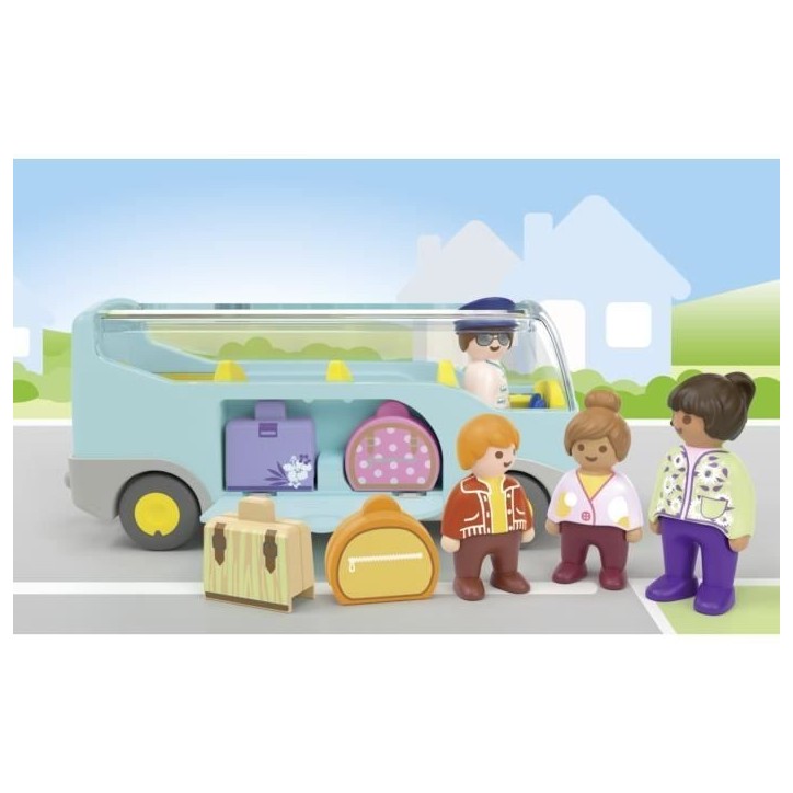PLAYMOBIL Junior 71682 Autocar de voyage, Des 12 mois PLAYMOBIL Junior 71682 Autocar de voyage, Des 12 mois