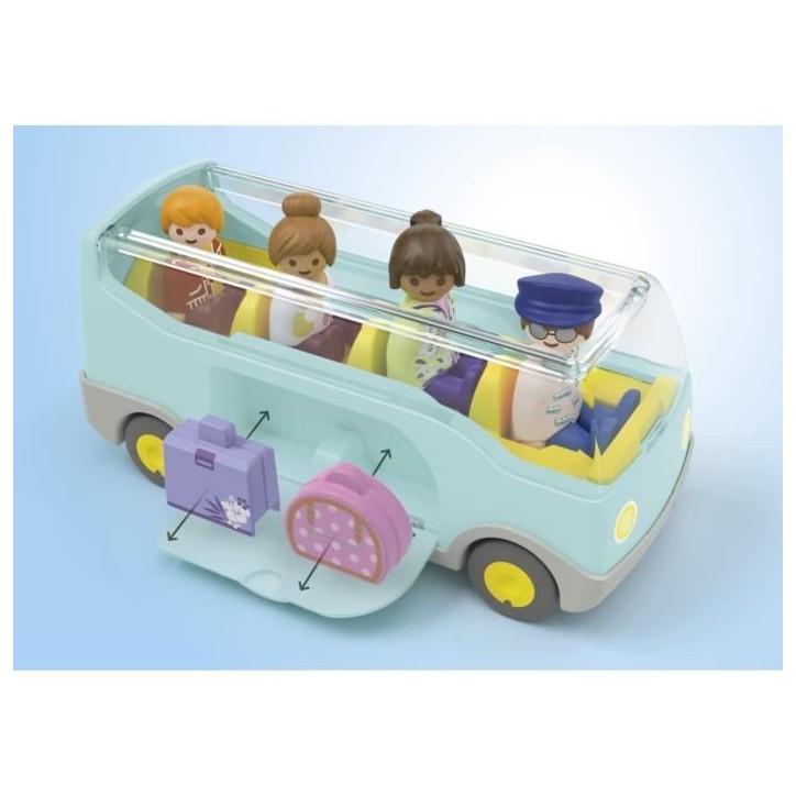 PLAYMOBIL Junior 71682 Autocar de voyage, Des 12 mois PLAYMOBIL Junior 71682 Autocar de voyage, Des 12 mois