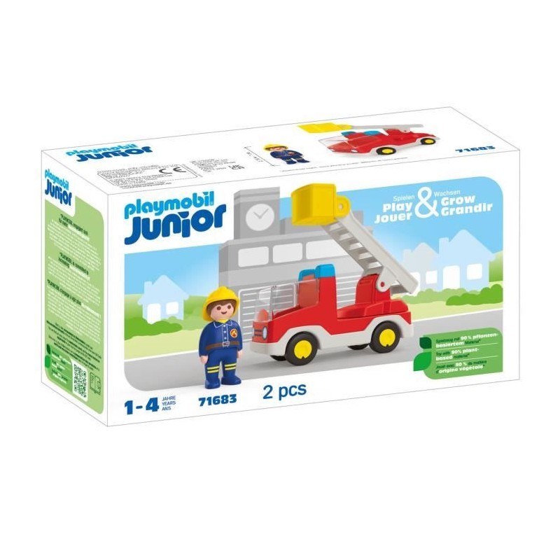 PLAYMOBIL Junior 71683 Camion de pompier, Des 12 mois PLAYMOBIL Junior 71683 Camion de pompier, Des 12 mois