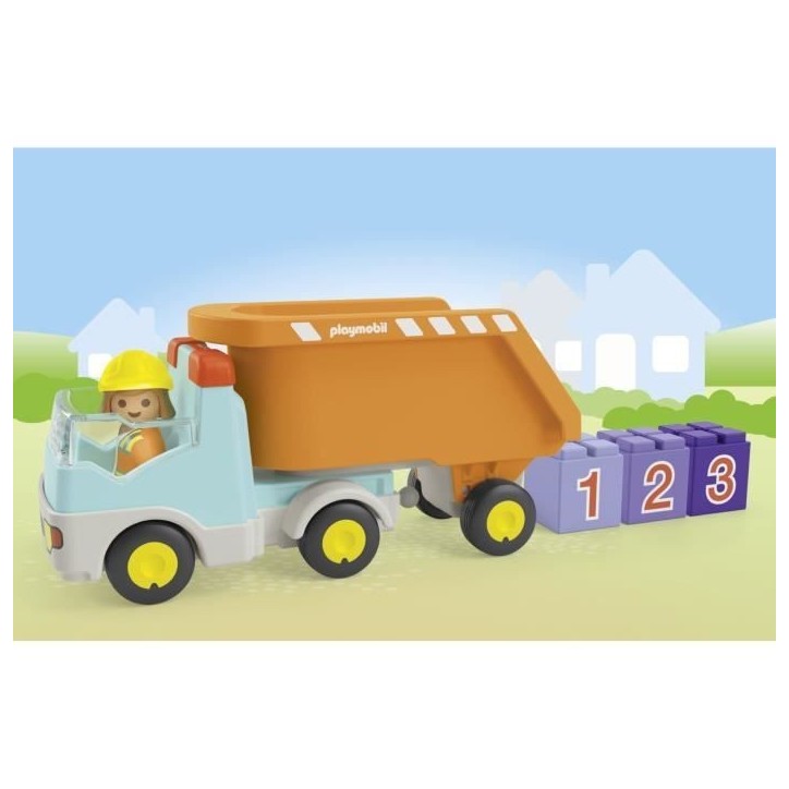 PLAYMOBIL Junior 71685 Camion benne, Des 12 mois PLAYMOBIL Junior 71685 Camion benne, Des 12 mois