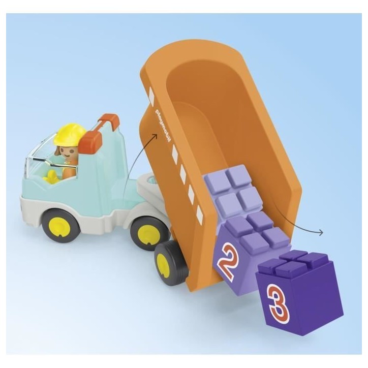 PLAYMOBIL Junior 71685 Camion benne, Des 12 mois PLAYMOBIL Junior 71685 Camion benne, Des 12 mois