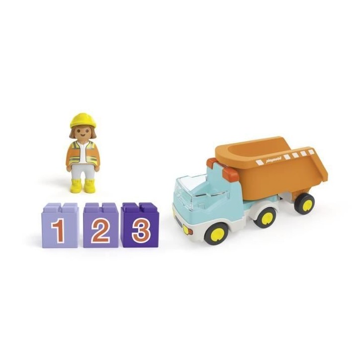PLAYMOBIL Junior 71685 Camion benne, Des 12 mois PLAYMOBIL Junior 71685 Camion benne, Des 12 mois