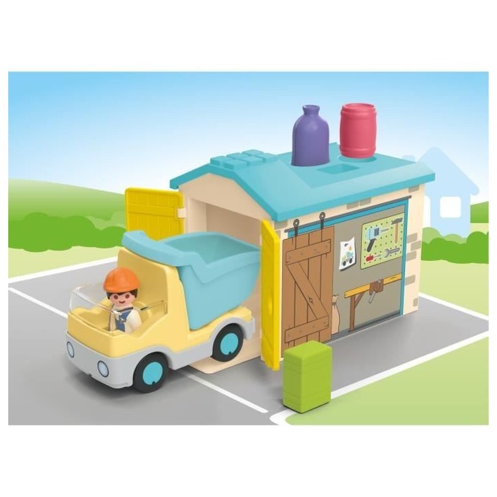 PLAYMOBIL Junior 71686 Ouvrier camion et garage, Disney, Des 12 mois PLAYMOBIL Junior 71686 Ouvrier camion et garage, Disney, Des 12 mois