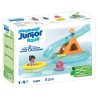 PLAYMOBIL Junior 71687 Ilôt avec toboggan aquatique, Jouet pour le ba