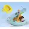 PLAYMOBIL Junior 71687 Ilôt avec toboggan aquatique, Jouet pour le ba