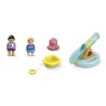 PLAYMOBIL Junior 71687 Ilôt avec toboggan aquatique, Jouet pour le ba