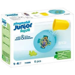 PLAYMOBIL Junior 71688 Roue aquatique avec bébé requin, Jouet pour l