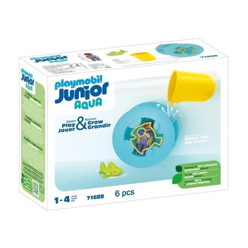 PLAYMOBIL Junior 71688 Roue aquatique avec bébé requin, Jouet pour l PLAYMOBIL Junior 71688 Roue aquatique avec bébé requin, Jouet pour l