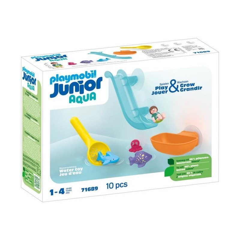 PLAYMOBIL Junior 71689 Toboggan aquatique et animaux marins, Jouet pou PLAYMOBIL Junior 71689 Toboggan aquatique et animaux marins, Jouet pou