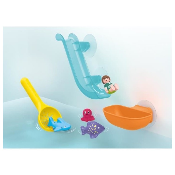 PLAYMOBIL Junior 71689 Toboggan aquatique et animaux marins, Jouet pour le bain, Des 18 mois PLAYMOBIL Junior 71689 Toboggan aquatique et animaux marins, Jouet pour le bain, Des 18 mois
