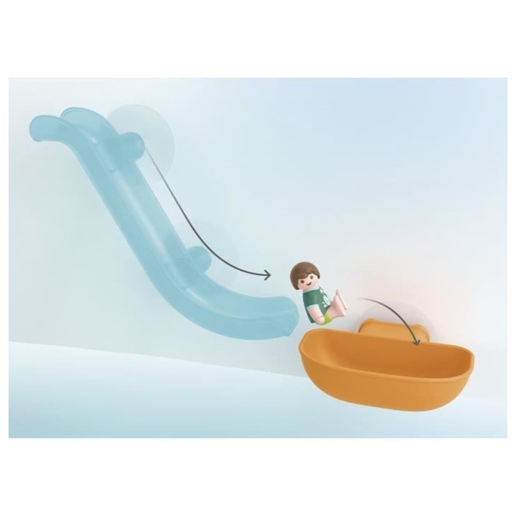 PLAYMOBIL Junior 71689 Toboggan aquatique et animaux marins, Jouet pour le bain, Des 18 mois PLAYMOBIL Junior 71689 Toboggan aquatique et animaux marins, Jouet pour le bain, Des 18 mois
