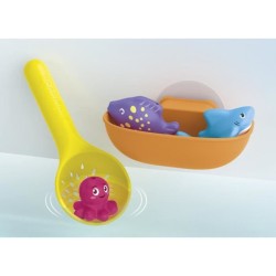 PLAYMOBIL Junior 71689 Toboggan aquatique et animaux marins, Jouet pou