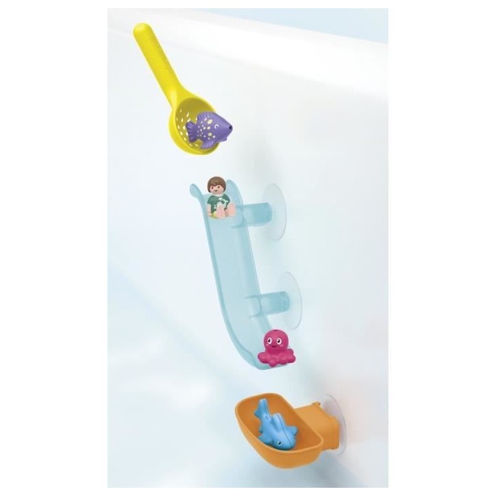 PLAYMOBIL Junior 71689 Toboggan aquatique et animaux marins, Jouet pour le bain, Des 18 mois PLAYMOBIL Junior 71689 Toboggan aquatique et animaux marins, Jouet pour le bain, Des 18 mois