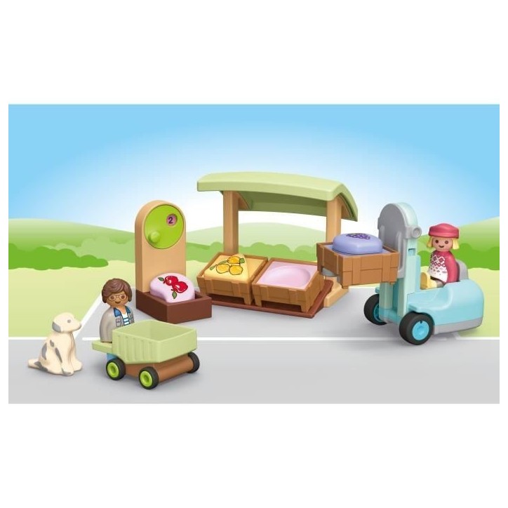 PLAYMOBIL Junior 71691 Etal fruits légumes bio, Des 12 mois PLAYMOBIL Junior 71691 Etal fruits légumes bio, Des 12 mois