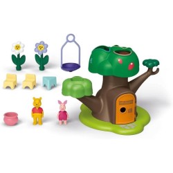 PLAYMOBIL Junior 71693 Winnie l'ourson et Porcinet avec cabane, 17 pie