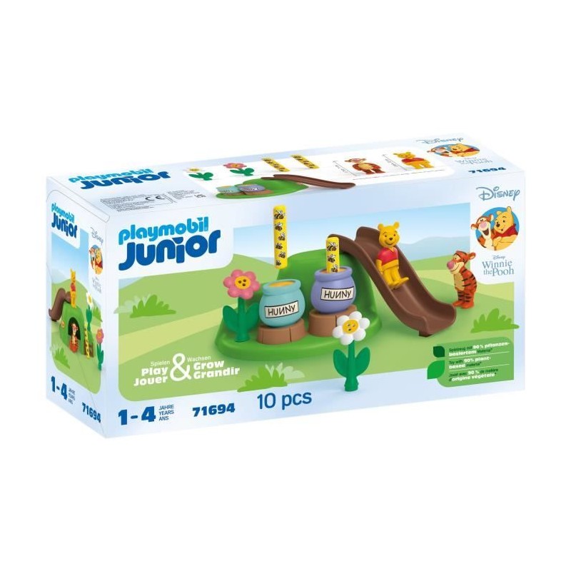 PLAYMOBIL Junior 71694 Winnie l'ourson et Tigrou avec jardin d'abeille PLAYMOBIL Junior 71694 Winnie l'ourson et Tigrou avec jardin d'abeille