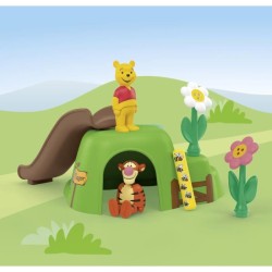 PLAYMOBIL Junior 71694 Winnie l'ourson et Tigrou avec jardin d'abeille