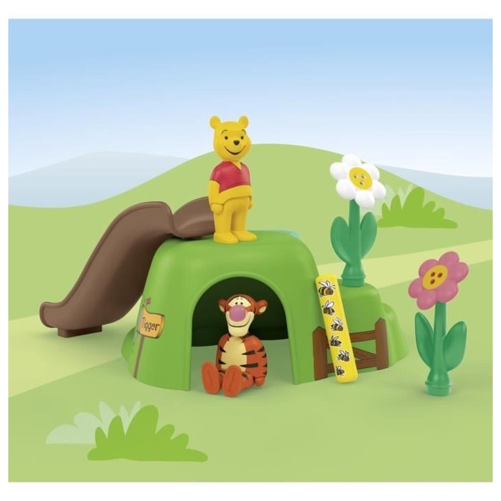 PLAYMOBIL Junior 71694 Winnie l'ourson et Tigrou avec jardin d'abeilles, Junior & Disney, Des 12 mois