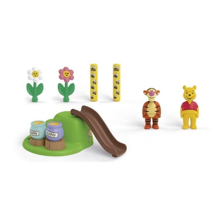 PLAYMOBIL Junior 71694 Winnie l'ourson et Tigrou avec jardin d'abeilles, Junior & Disney, Des 12 mois