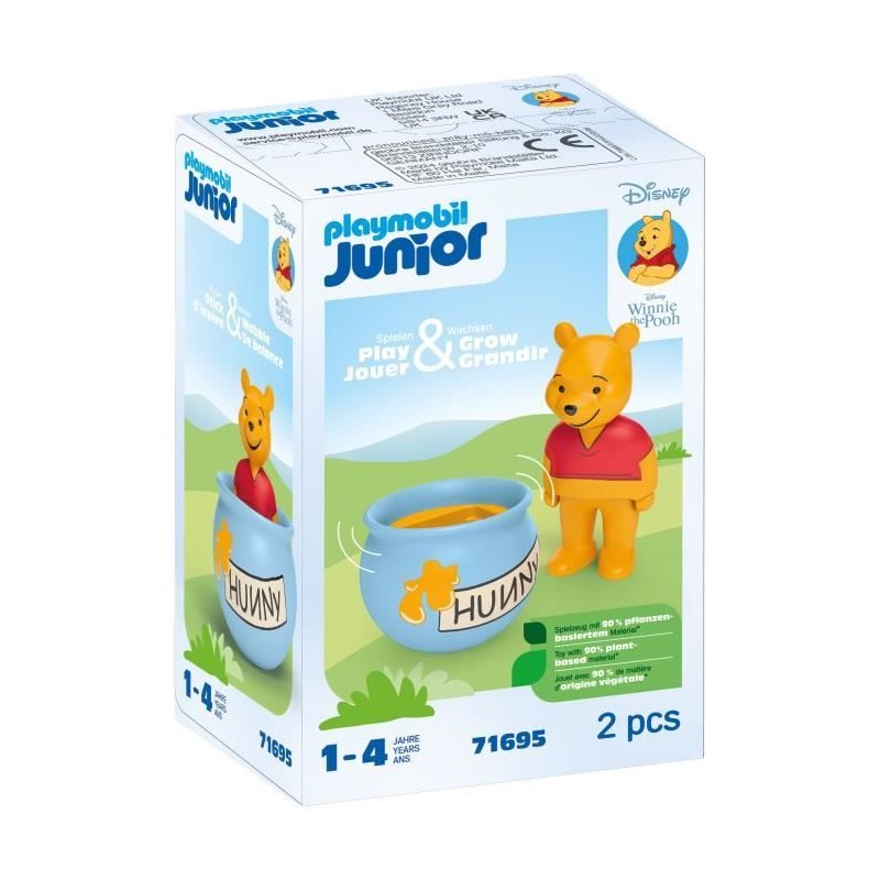 PLAYMOBIL Junior 71695 Winnie l'ourson et culbuto pot de miel, Junior