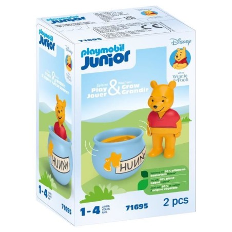 PLAYMOBIL Junior 71695 Winnie l'ourson et culbuto pot de miel, Junior
