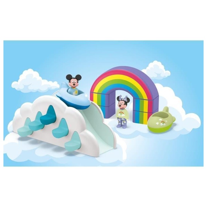 PLAYMOBIL Junior 71696 Maison des nuages de Mickey et Minnie, Junior & Disney, Des 12 mois