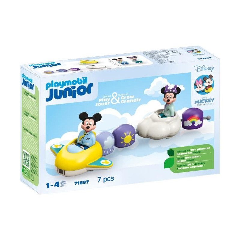 PLAYMOBIL Junior 71697 Train des nuages de Mickey et Minnie, Junior & PLAYMOBIL Junior 71697 Train des nuages de Mickey et Minnie, Junior &