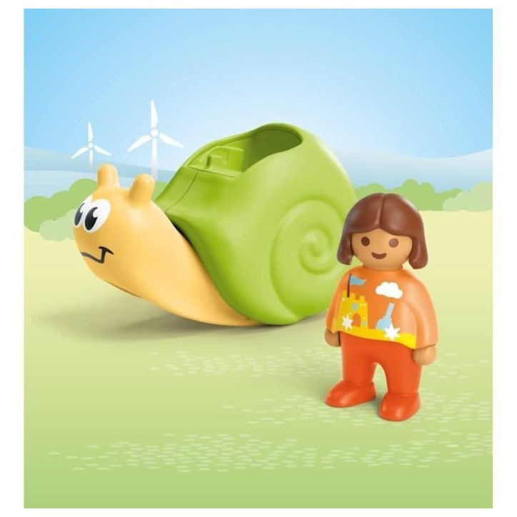 PLAYMOBIL Junior 71699 Enfant avec escargot a bascule, Des 12 mois
