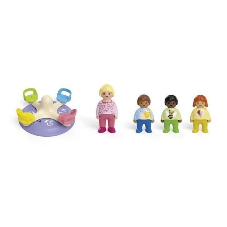 PLAYMOBIL Junior 71701 Enfants et tourniquet, Comprend quatre personnages et un tourniquet, Des 1 an PLAYMOBIL Junior 71701 Enfants et tourniquet, Comprend quatre personnages et un tourniquet, Des 1 an