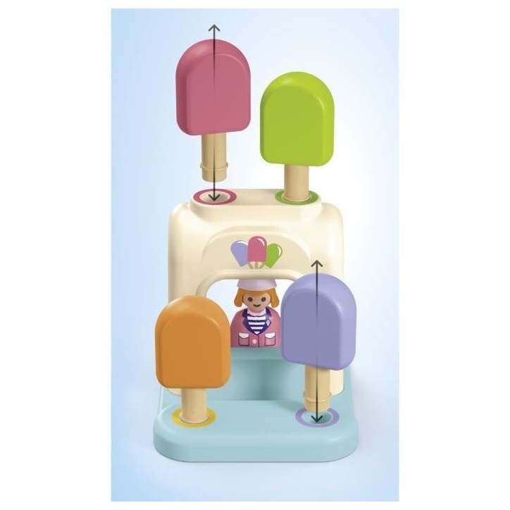 PLAYMOBIL Junior 71703 Aire de jeux avec toboggan géant Comprend cinq personnages, un toboggan et des accessoires - Des 1 an