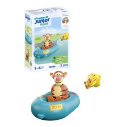 PLAYMOBIL Junior 71704 Tigrou avec canot, Flotte dans l'eau, Jouet pou
