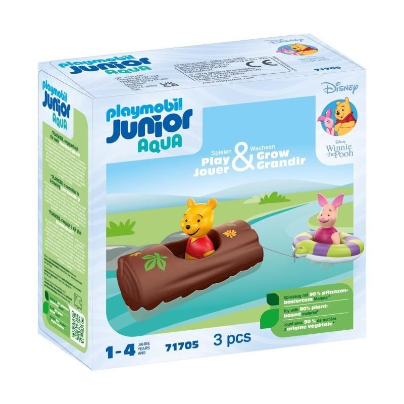 PLAYMOBIL Junior 71705 Winnie et Porcinet, Flotte dans l'eau, Jouet po PLAYMOBIL Junior 71705 Winnie et Porcinet, Flotte dans l'eau, Jouet po