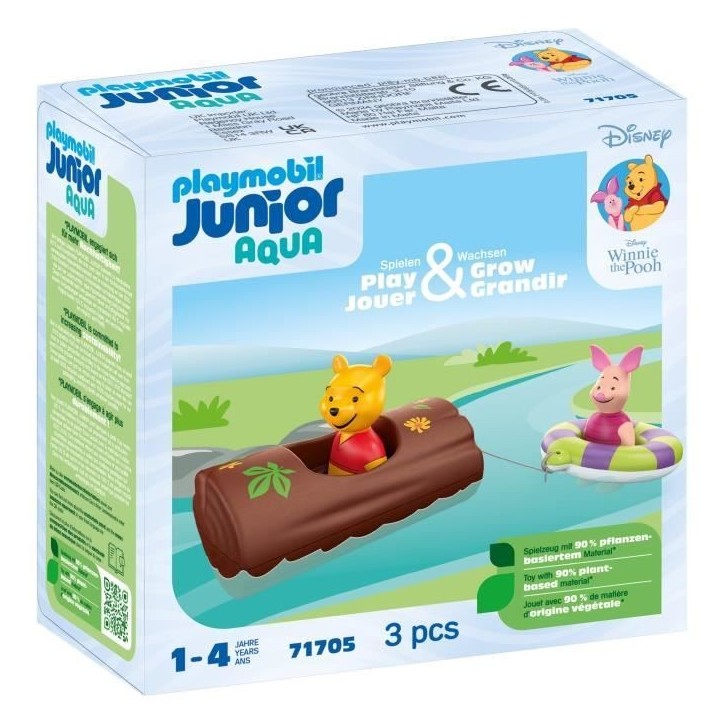PLAYMOBIL Junior 71705 Winnie et Porcinet, Flotte dans l'eau, Jouet pour le bain, Junior & Disney, Des 12 mois PLAYMOBIL Junior 71705 Winnie et Porcinet, Flotte dans l'eau, Jouet pour le bain, Junior & Disney, Des 12 mois