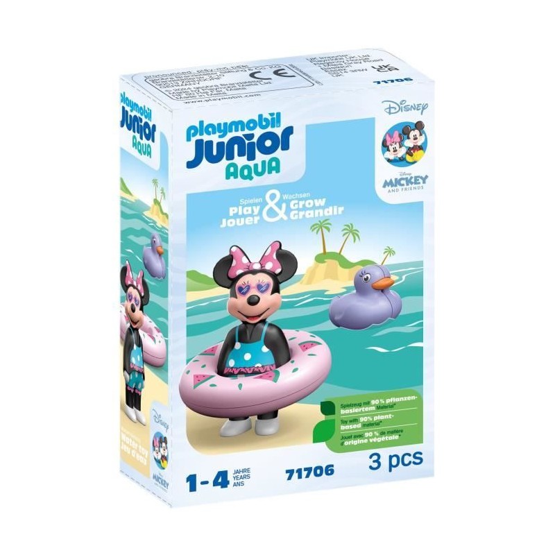PLAYMOBIL Junior 71706 Minnie avec bouée, Flotte dans l'eau, Jouet po PLAYMOBIL Junior 71706 Minnie avec bouée, Flotte dans l'eau, Jouet po