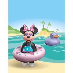 PLAYMOBIL Junior 71706 Minnie avec bouée, Flotte dans l'eau, Jouet po