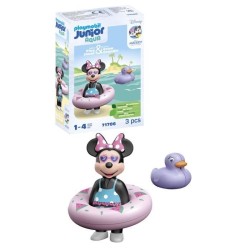 PLAYMOBIL Junior 71706 Minnie avec bouée, Flotte dans l'eau, Jouet po