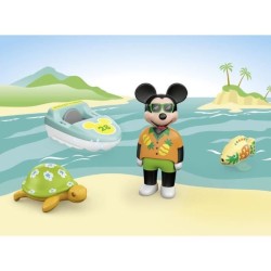PLAYMOBIL Junior 71707 Mickey avec bateau, Flotte dans l'eau, Jouet po