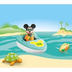 PLAYMOBIL Junior 71707 Mickey avec bateau, Flotte dans l'eau, Jouet po