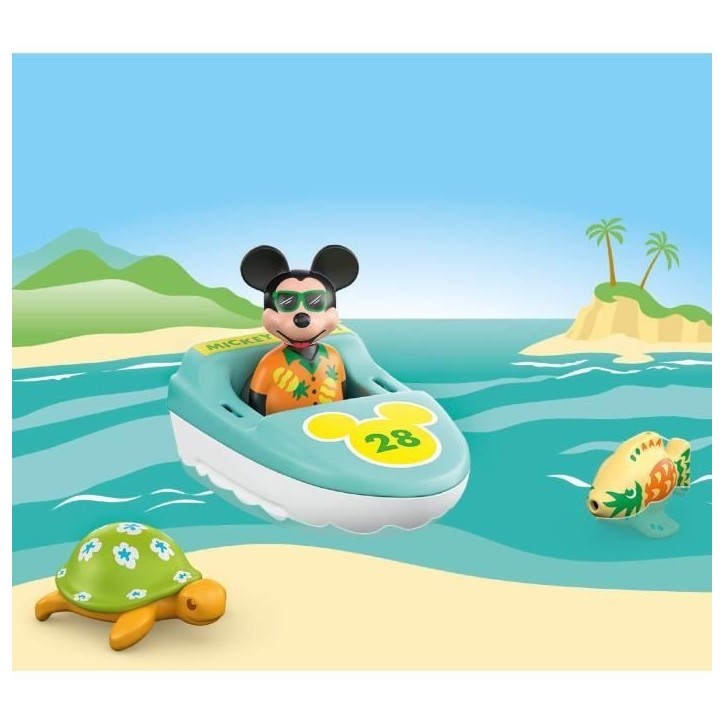 PLAYMOBIL Junior 71707 Mickey avec bateau, Flotte dans l'eau, Jouet pour le bain, Junior & Disney, Des 12 mois PLAYMOBIL Junior 71707 Mickey avec bateau, Flotte dans l'eau, Jouet pour le bain, Junior & Disney, Des 12 mois