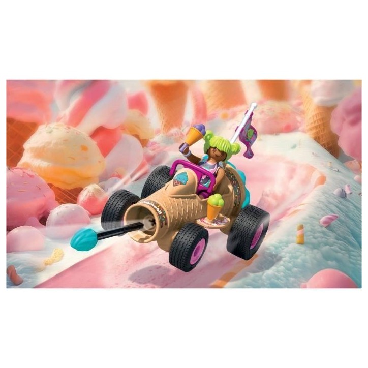 Playmobil 71718 Kart cornet de glace, Funstars, 30 pieces, Des 4 ans
