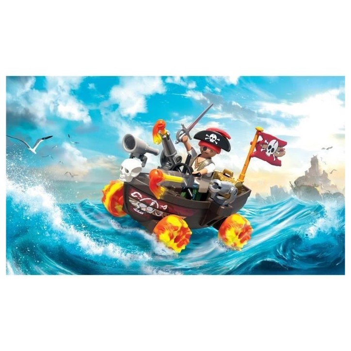 Playmobil 71720 Kart bateau de pirate, Funstars, 45 pieces, Des 4 ans Playmobil 71720 Kart bateau de pirate, Funstars, 45 pieces, Des 4 ans