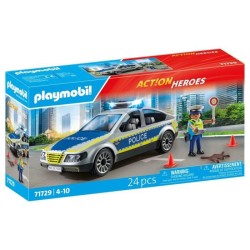 PLAYMOBIL 71729 Voiture police avec sirene et gyrophare, Action Heroes