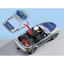PLAYMOBIL 71729 Voiture police avec sirene et gyrophare, Action Heroes