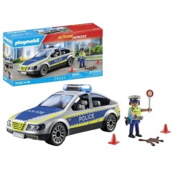 PLAYMOBIL 71729 Voiture police avec sirene et gyrophare, Action Heroes
