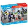 PLAYMOBIL 71730 Set métiers de la police 4 policiers, Action Heroes,