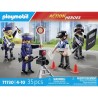 PLAYMOBIL 71730 Set métiers de la police 4 policiers, Action Heroes,