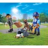 PLAYMOBIL 71731 Policier chien de recherche et voleur, Action Heroes,