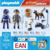 PLAYMOBIL 71731 Policier chien de recherche et voleur, Action Heroes,