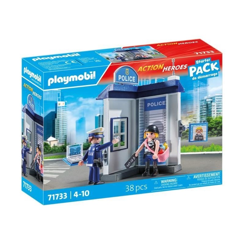 PLAYMOBIL 71733 Salle d'interrogatoire police, relevé d'empreintes, A PLAYMOBIL 71733 Salle d'interrogatoire police, relevé d'empreintes, A