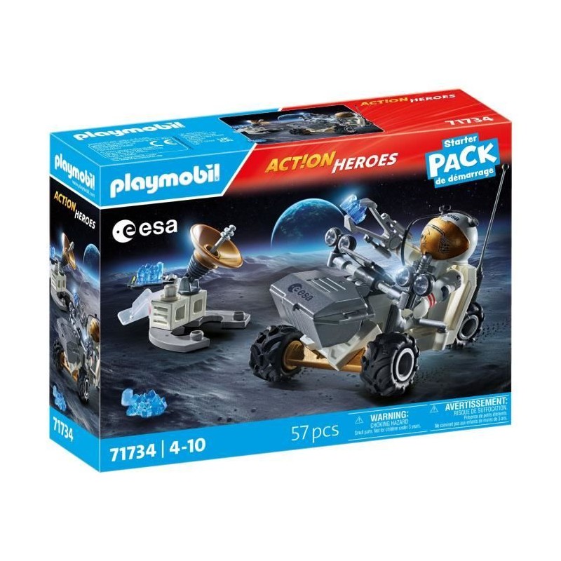 PLAYMOBIL 71734 Mission spatiale, Action Heroes, L'espace, Starter Pac PLAYMOBIL 71734 Mission spatiale, Action Heroes, L'espace, Starter Pac